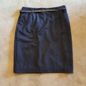 Pinstripe skirt